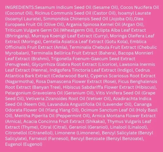 KHADI ROSE REPAIR Hair Oil - Regeneration for structurally damaged, dry hair & split ends - 100% natural, plant-based, vegan & silicone-free - 1.69 fl oz