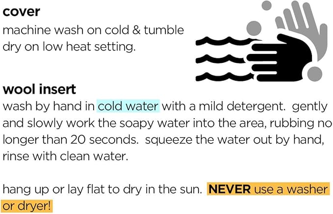 Molly Mutt Sheepy Wool Crate Mat - 100% Cotton Canvas Cover with Temperature-Regulating 100% Natural Wool-Filled Insert Dog Bed - Soft & Supportive Wool-Filled Bed - (30"x21"x2.5", Everywhere)