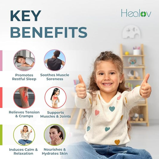 Magnesium Lotion for Kids – Pure Soothing Magnesium Cream for Relaxation, Better Sleep, Muscle Health, Leg & Joint Care – Topical Magnesium Butter for Sleep Aid – Non-Greasy, Safe, Easy to Use