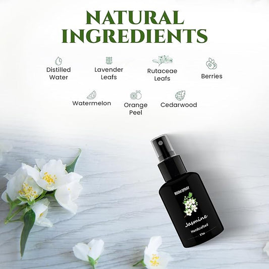 605Products Room & Air Freshener Spray - Long Lasting Odor Eliminator with Essential Oils, Home Fragrance Supplies - Jasmine (3-Pack)