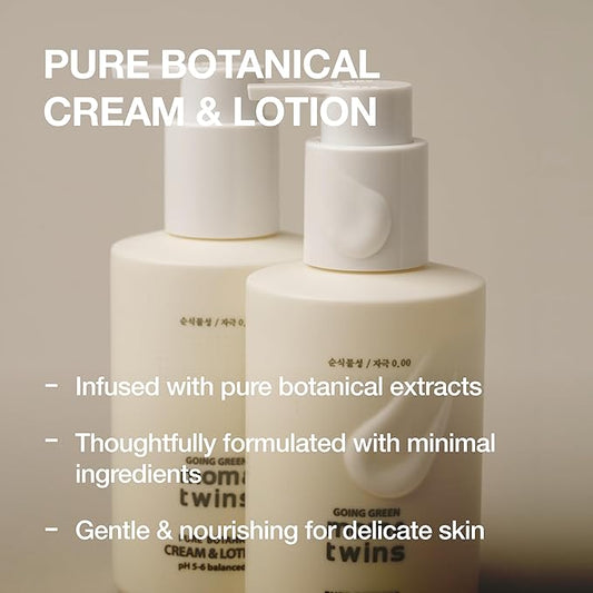 CREAM & LOTION – Organic Korean 2‑in‑1 Baby Face & Body Lotion, Gentle Deep Moisturizer with Vitamin C for Sensitive Skin, Soothing Hydration (7.1 fl oz / 210 g)