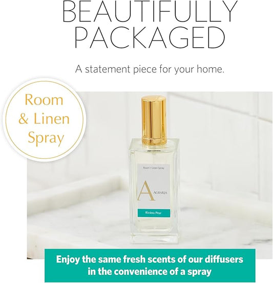 AGRARIA Room and Linen Spray, Luxury Room Fragrance for Clothes, Bed, and More, Essential Perfume Grade Oils Infused Linen Fresh Spray