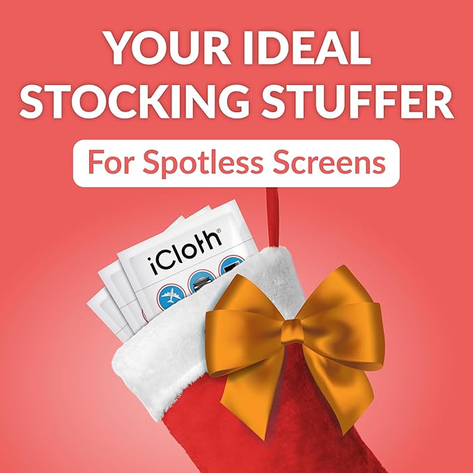 iCloth 70% Isopropyl Alcohol XL Screen and Electronics Wipes, Lint-Free, Streak-Free, Fast-Drying, Removes Dust and Fingerprints, 192 Wipes