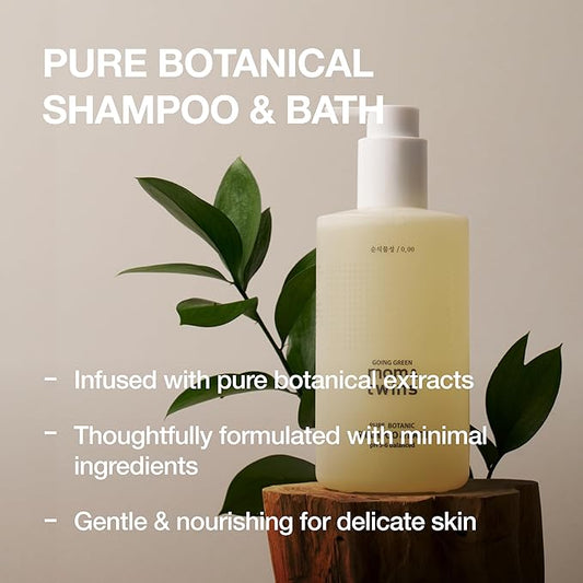 SHAMPOO & BATH – Tear-Free 2-in-1 Organic Korean Baby Shampoo & Wash, Vegan Cleanser for Hair, Face & Body, Gentle, EWG Verified, Non-Toxic (10.82 fl oz / 320g)