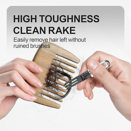 Boar Bristles Hair Brush for Women and Men, Detangling Hair Brush for Smoothing Massage Add Shine, Nylon&Boar Bristles Detangler brush for Hair Healthy (CleanerTool-Pink)