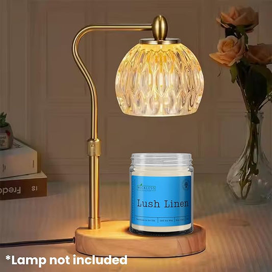 Wickless Candles for Candle Warmer Lamp, Many Scents to Choose, 100% Non-Toxic Soy Wax, Scented Candle Melts for Warming Plate, Handmade in The USA (Lush Linen Clear)