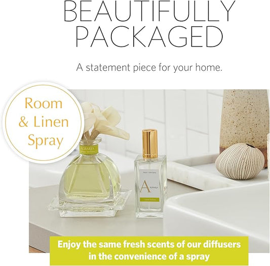 AGRARIA Room and Linen Spray, Luxury Room Fragrance for Clothes, Bed, and More, Essential Perfume Grade Oils Infused Linen Fresh Spray