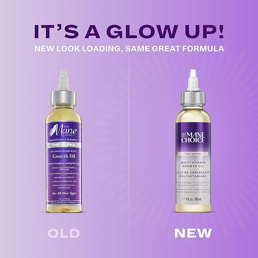 The Mane Choice Alpha Multi-Vitamin Scalp Nourishing Hair Growth Oil, Helps Stimulate, Revitalize & Soothe, Scalp Oil with Biotin, & Vitamin C, 4 oz, Pack of 2