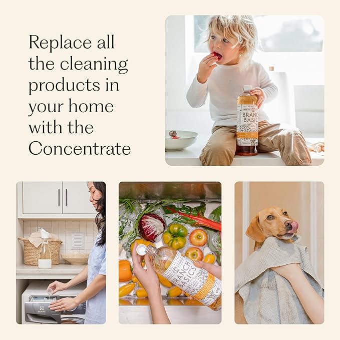 Branch Basics Concentrate Refill (33.8 oz) | All Purpose Multi-Surface Cleaning Concentrate - Replace Every Household Cleaner | Plant & Mineral-Based, Human-Safe, Fragrance Free