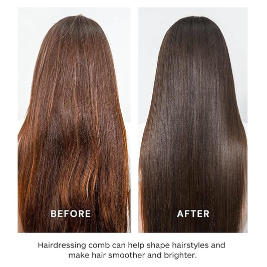 Bamboo Massage Comb: Hair Brush for Hair Growth - Natural Bamboo Hair Brush for Massaging Scalp Hairbrush Mini Travel Brush for Women and Men, No Handle Design