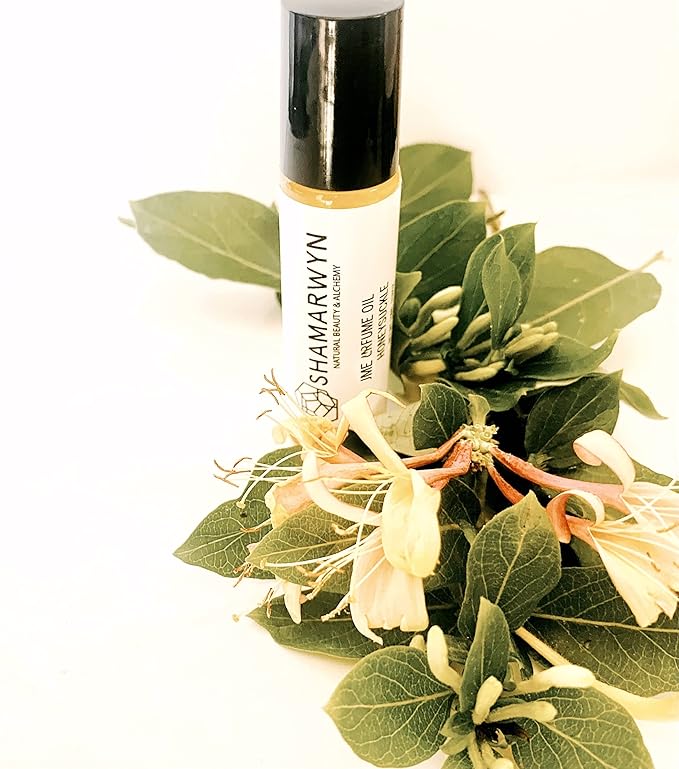 shamarwyn Honeysuckle Perfume Oil, Natural Organic Botanical, Pure Essential Oil Blend Roll-On