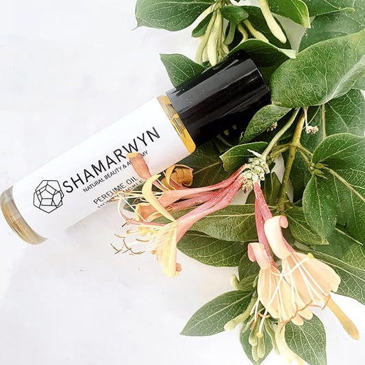 shamarwyn Honeysuckle Perfume Oil, Natural Organic Botanical, Pure Essential Oil Blend Roll-On