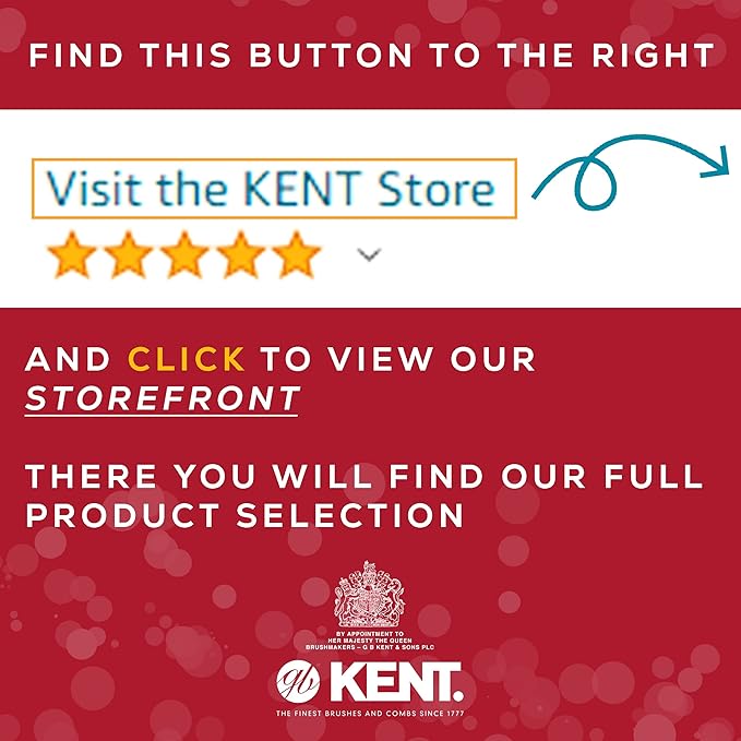 Kent AH13G Airhedz Pro Pure Bristle Paddle Brush (Medium, Grey) Detangler Brush for Curly, Thick, or Wet Hair - for Smoothing and Finishing