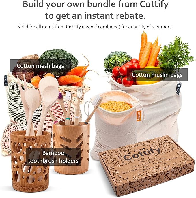 4-pack Reusable Produce Bags Grocery Washable XL, Organic Cotton Mesh Produce Bags Double-Stitched Vegetable Grocery Reusable, Tare Weight, Cotton Produce Bags Reusable Washable, Produce bgs XL