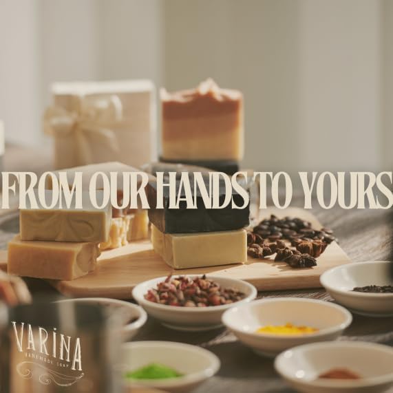 Organic Eucalyptus Spearmint Bar Soap - Gentle Cleansing for Sensitive Skin, Herbal and Mint - 3 Pack