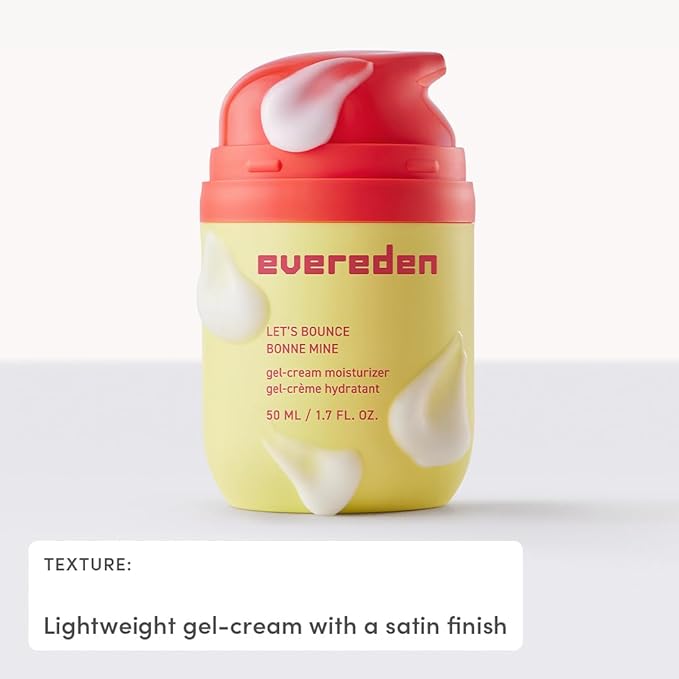 Evereden Let's Bounce Gel-Cream Preppy Skincare Moisturizer: Light, Non-Greasy Hydration for the Oily & Pimple-Prone - Redness-Calming Clean & Vegan Skin Care for Pre-teens, Teens 10-12 & Beyond