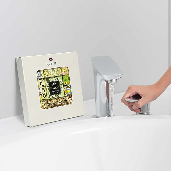 Jolitee French Milled Botanical Soap Sampler Set of 9 - Individually Wrapped Vegetable-Based Mini Soaps with Essential Oils, Shea Butter, and Natural Extracts (Pure and Simple)