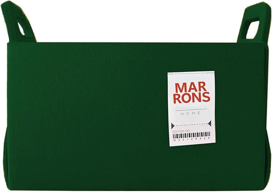 Collapsible Felt DEEPGREEN Storage Bin Medium 11"x7.1"x7.1" – Foldable Basket with Handles for Closet, Toy Storage, Laundry Room Organization, Decorative Storage Bins for Shelves, Cube Storage