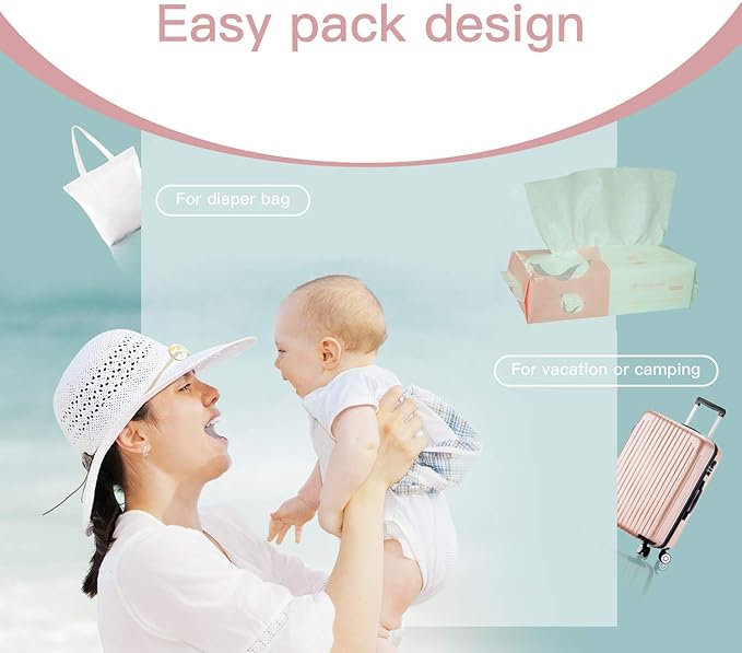 Extra Thick Dry Wipe, 100% Cotton, Lint-Free Cotton Tissues (5 Pack)