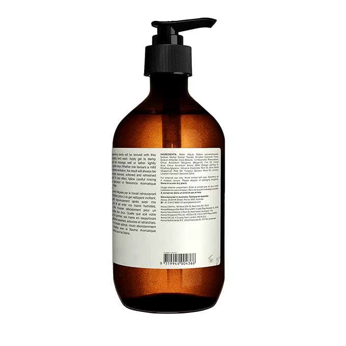 Aesop Reverence & Resurrection Aromatique Hand Wash Set | Gently Cleanses & Exfoliates for Smooth, Refreshed, and Supple Hands | 16.9 oz / 500mL