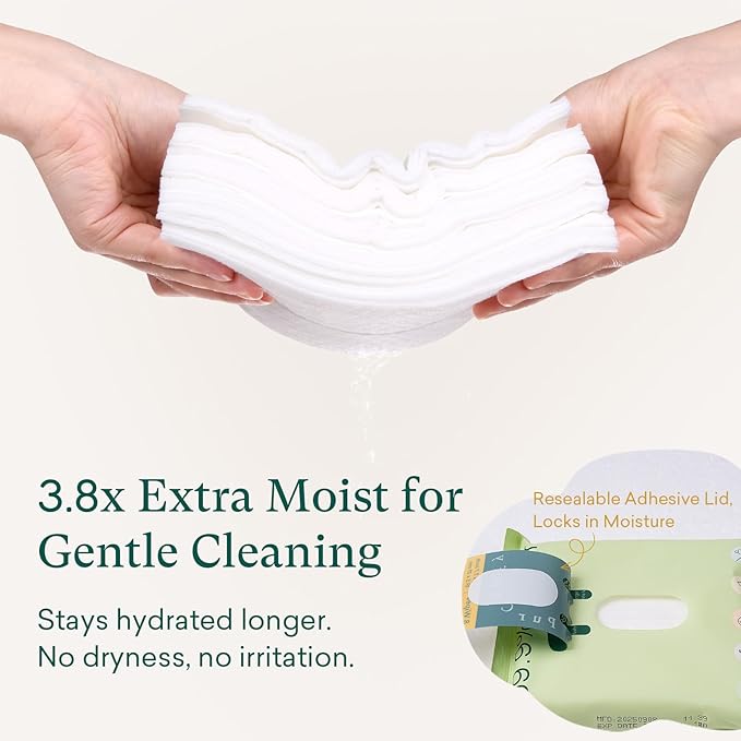 PurComfy Baby Wipes Unscented, 42 Travel Pack 99.9% Water Wipes with Plant Based, Hypoallergenic for Sensitive Newborn Skin, Total 336 Count Wet Wipes