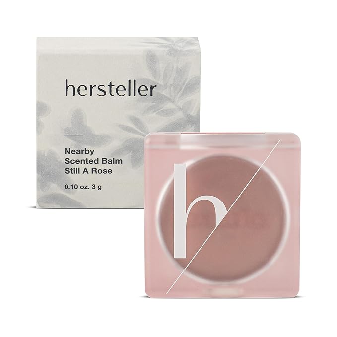 Hersteller Solid Perfume for Women - Nearby Still A Rose Vegan Scented Balm | Solid Perfume Rose with Melting Texture, Moisturizing Multi-Use Balm for All Skin Types, Alcohol-Free Fragrance