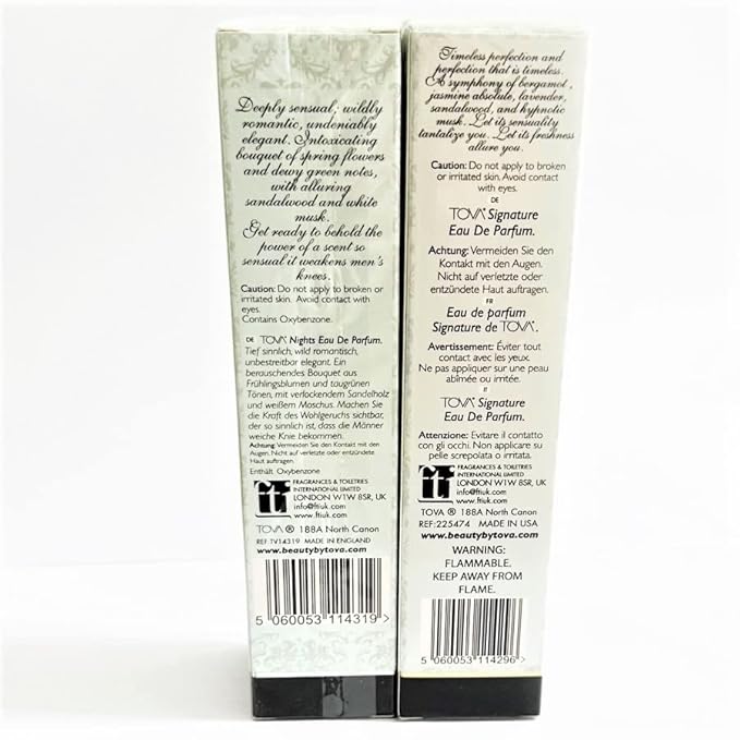 Tova Signature Eau De Parfum Spray 3.4oz & Tova Nights Eau De Parfume Spray 3.4oz Gift Set- Sealed New