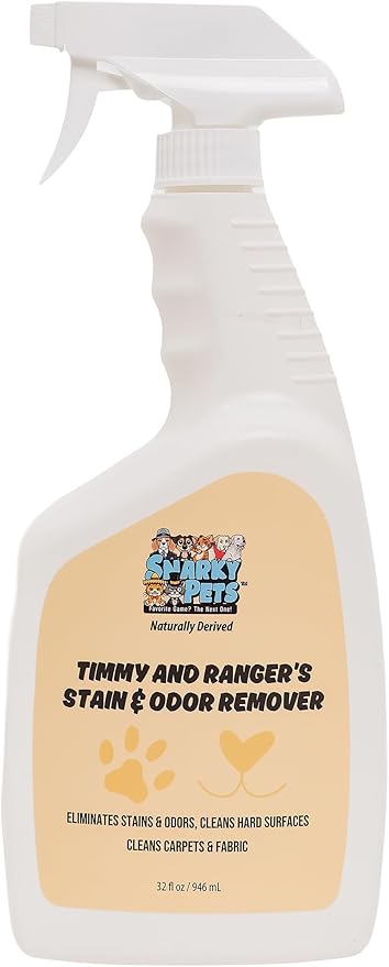 Stain & Odor Remover – Enzyme-Powered Cleaner for Pet Accidents on Carpet, Furniture & Floors – 32 oz Spray – Safe for Dogs, Cats & Homes