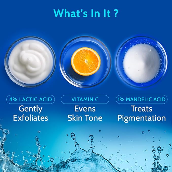 Chemist at Play UnderArm Roll-On with 5% AHA| Lactic & Mandelic Acid|Prevents Odour, Brightens Skin & Exfoliates Underarm | For Sensitive Skin | Fragrance-Free | Alcohol & Aluminium Free | 1.35 fl oz