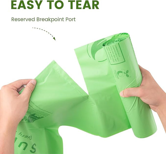 SUPERBIO 96 Gallon Compostable Lawn & Leaf Bags, Extra Thick 1.57 Mil, (40 Count Bulk), Large Yard Waste Bag, ASTM D6400, US BPI and Europe OK compost INDUSTRIAL Certified