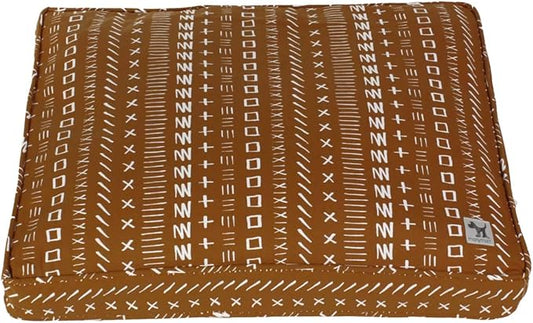 Molly Mutt Sheepy Wool Crate Mat - 100% Cotton Canvas Cover with Temperature-Regulating 100% Natural Wool-Filled Insert Dog Bed - Soft & Supportive Wool-Filled Bed - (30"x21"x2.5", Everywhere)