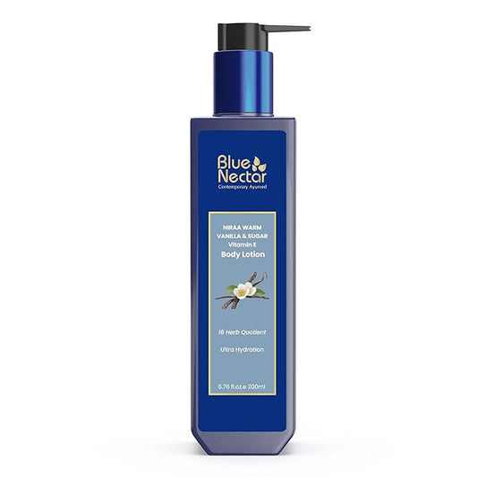 Blue Nectar Shea Butter Moisturizing Body Lotion with Vanilla & Vitamin E for Hydration | Body Lotion for Dry Skin | For Women & Men (12 Herbs, 6.76 Fl oz)