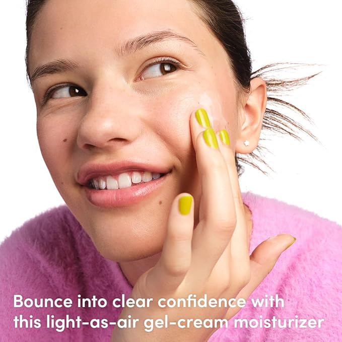 Evereden Let's Bounce Gel-Cream Preppy Skincare Moisturizer: Light, Non-Greasy Hydration for the Oily & Pimple-Prone - Redness-Calming Clean & Vegan Skin Care for Pre-teens, Teens 10-12 & Beyond