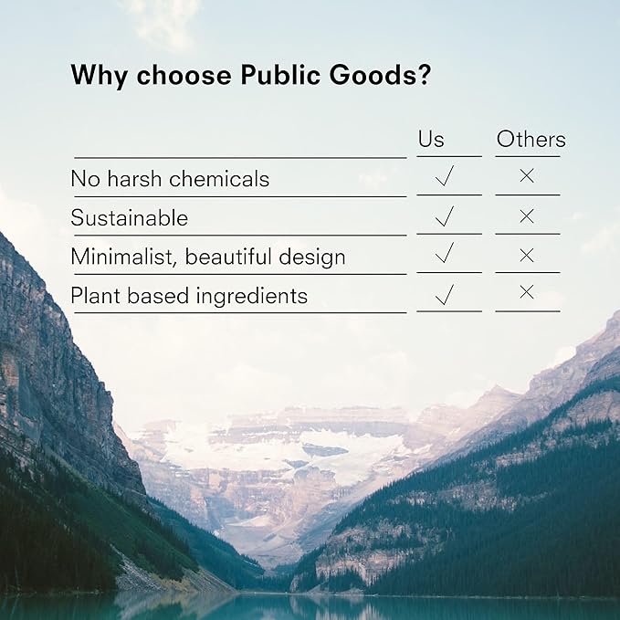 Public Goods Hand Soap | Cleansing Soap for Kitchen & Bathroom | Made with Natural Essential Oils | Paraben & Sulfate Free | Vegan Friendly | 34 Fl Oz Refill (Pack of 2)