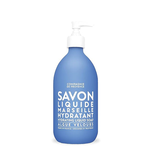 Compagnie de Provence Savon de Marseille Extra Pure Liquid Soap - Velvet Seaweed - 33.8 fl oz Plastic Bottle Refill