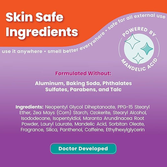 Lume Whole Body Deodorant - Smooth Solid Stick - 72 Hour Odor Control - Aluminum Free, Baking Soda Free and Skin Safe - 2.6 Ounce (Pack of 2) (Lavender Sage)