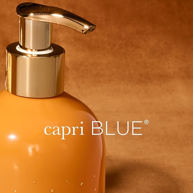 Capri Blue Large Moisturizing Hand Wash Soap - Liquid Hand Soap with Pump Bottle - Gentle & Hydrating Skin Care - Notes of White Pumpkin, Sweet Gingersnap, Nutmeg & Vanilla (Pumpkin Dulce, 11.8 fl oz)