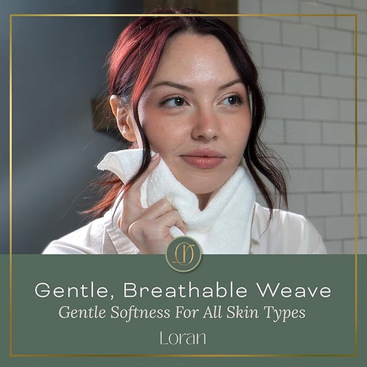 White Extra Large Washcloths Set of 6 Soft Body Cloths 13” x 13” 70% Viscose Derived from Bamboo, 30% Cotton Spa-Like Feel Silky for Skin Cleansing