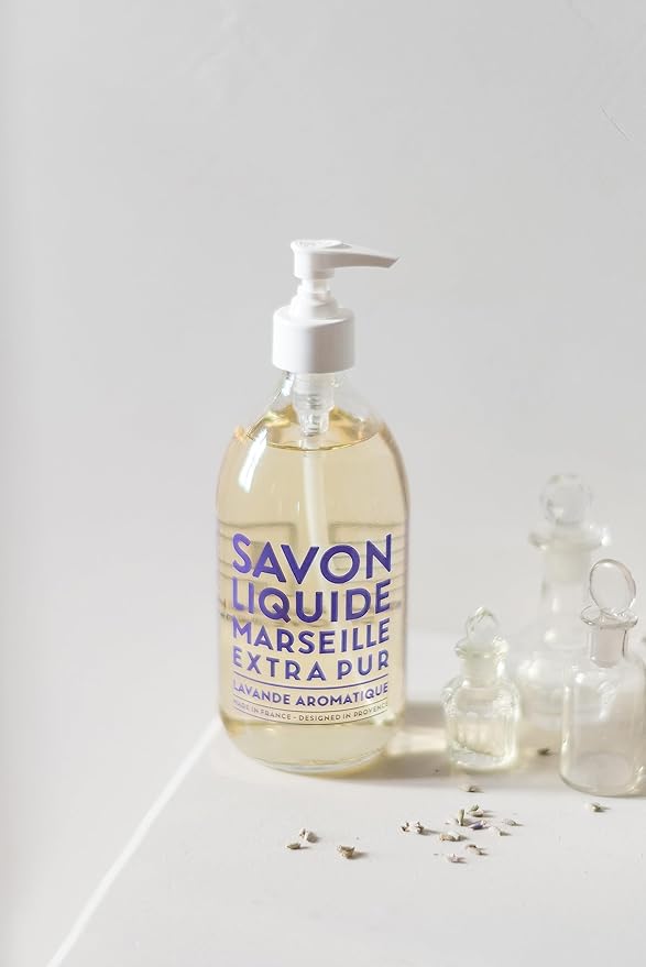 Compagnie de Provence Savon de Marseille Extra Pure Liquid Soap - Aromatic Lavender - 10 Fl Oz Plastic Pump Bottle