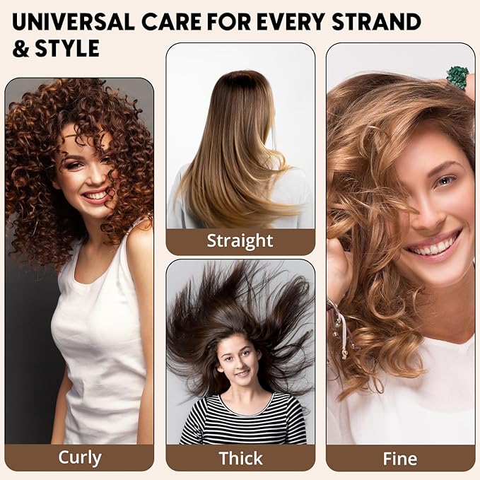 Bamboo Brush for Hair Growth — Natural Bristle Brush for Detangling, Reduces Breakage, Massaging Scalp Thick/Thin/Curly/Dry/Wet Hair — Wooden Paddle brush w/Ergonomic Handle Ideal for Women & Men