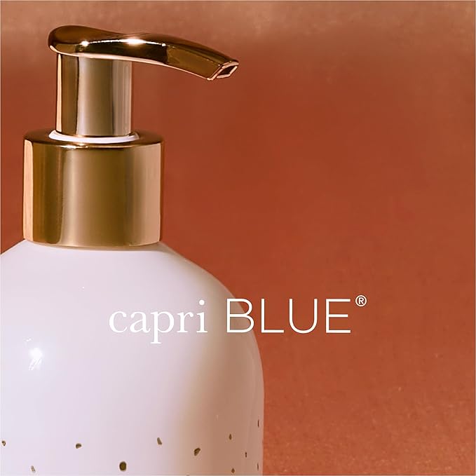 Capri Blue Large Moisturizing Hand Wash Soap - Liquid Hand Soap with Pump Bottle - Gentle & Hydrating Skin Care - Notes of Tropical Fruits & Sugared Citrus (Volcano, 11.8 fl oz)