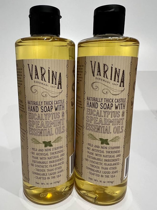 Liquid Soap - Liquid Organic Castile Soap Eucalyptus Spearmint - 32oz