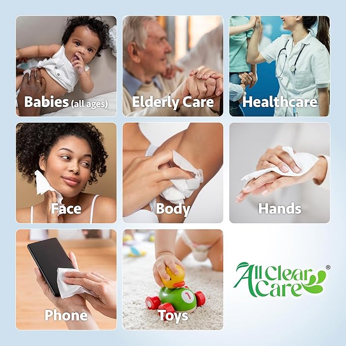 Baby Wipes, Bulk Unscented 24PK (1920 Wipes), 99% Water for Sensitive Skin, Large Soft Durable, Gentle & Hypoallergenic for Babies & Adults, Vitamin E and Aloe, Flip Top Lid