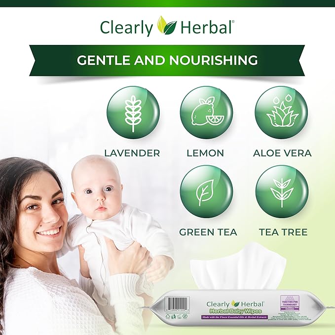 Baby Wipes, made with Essential Oils and Natural Herbal Extracts, Parent's Choice, Case Pack 288 Plant Based Wipes (4 Packs x 72 Count)