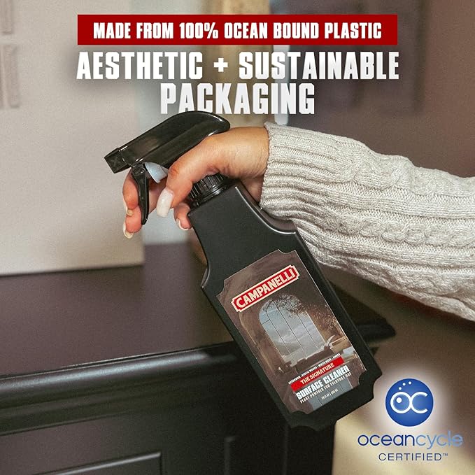 CAMPANELLI Plant-Powered Surface Cleaner – Luxury Fragrance-First Formula for Kitchen, Bathroom & Home – Non-Toxic, Eco-Friendly, 20 oz - Spiced Pumpkin Caffè Scent (Limited Edition)