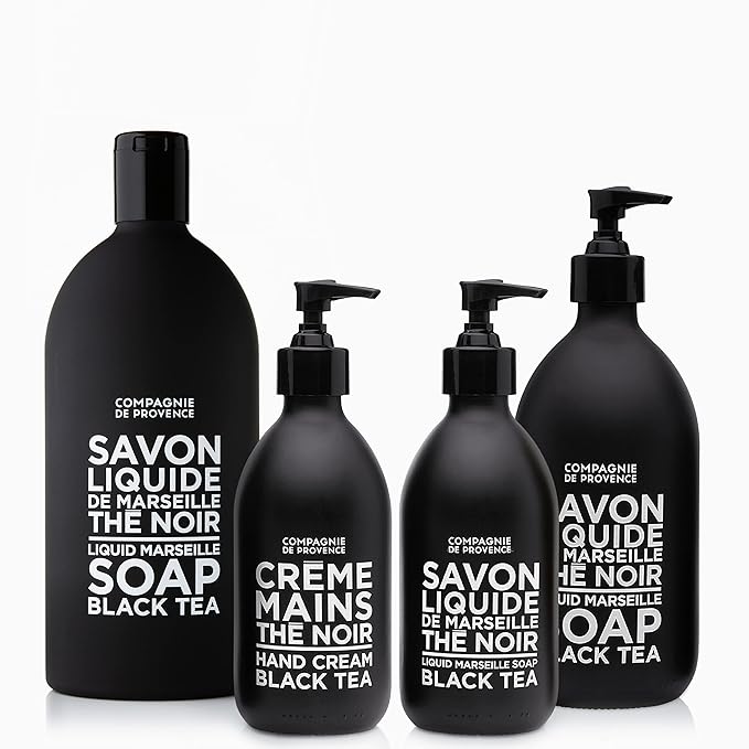 Compagnie de Provence Savon de Marseille Extra Pure Liquid Soap - Black Tea - 33.8 fl oz Plastic Bottle Refill