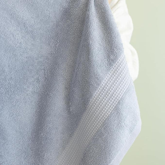 100% Turkish Cotton Towel Set of 6 - Soft, Plush & Super Absorbent - Premium Set with 2 Bath Towels, 2 Hand Towels, and 2 Washcloths - Made in Turkey (Baby Blue, 6-Piece Towel Set)