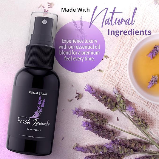 605Products Room & Air Freshener Spray - Long Lasting Odor Eliminator with Essential Oils, Home Fragrance Supplies - Lavender (3-Pack)