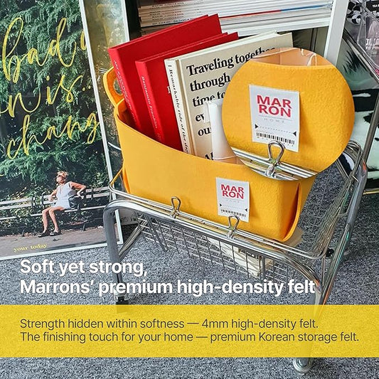 Collapsible Felt PINK Storage Bin Medium 11"x7.1"x7.1" – Foldable Basket with Handles for Closet, Toy Storage, Laundry Room Organization, Decorative Storage Bins for Shelves, Cube Storage